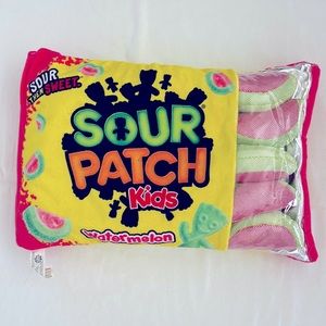 Sour patch, kids watermelon throw pillow